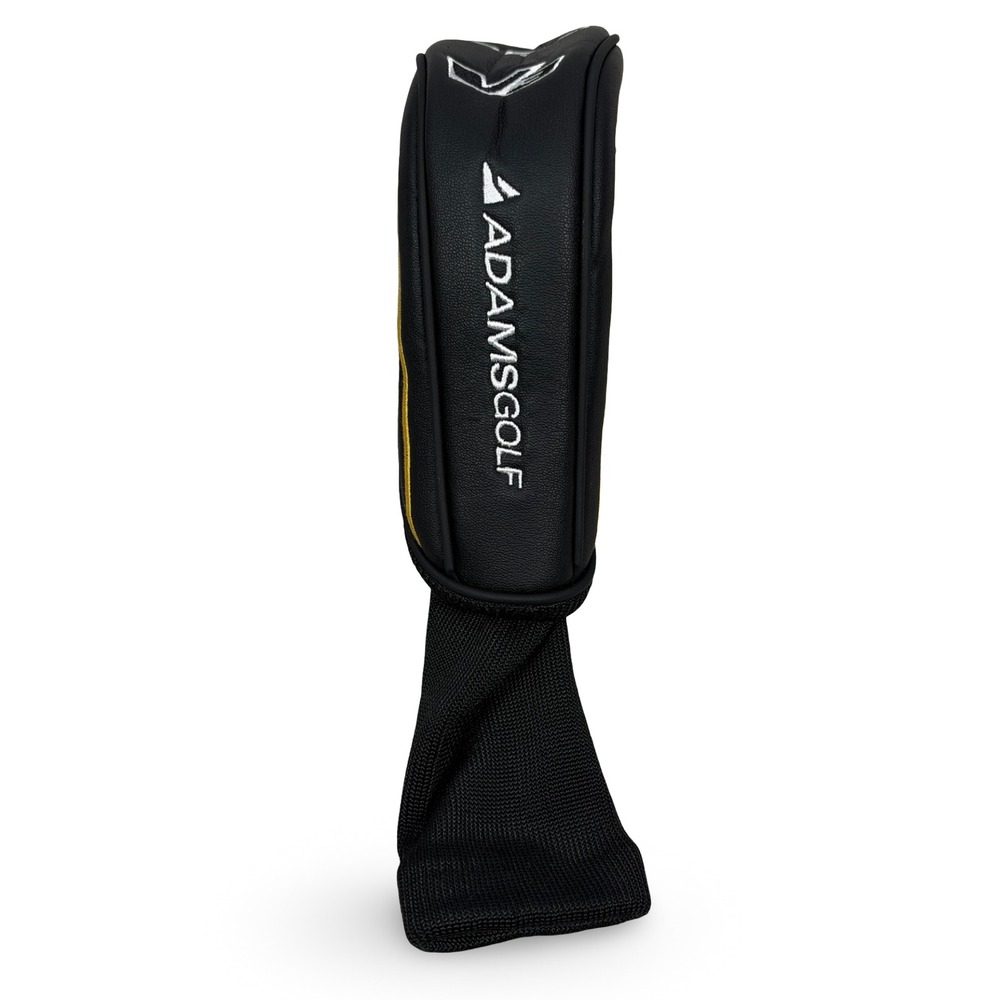 Adams Golf Idea V3 Hybrid 4 Headcover Black Gold White Synthetic Leather Knit